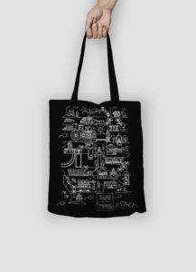 Pure Products Black Cape Town Tote Bag