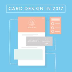 Card design in 2017