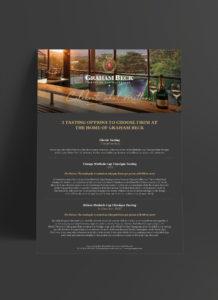 Graham Beck Tasting Flyer