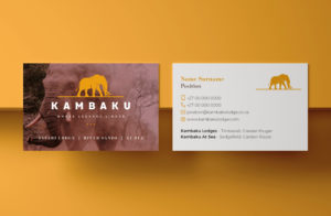 Kambaku Lodge Business cards