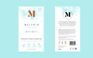 Melanin Skin Food Packaging Label Design