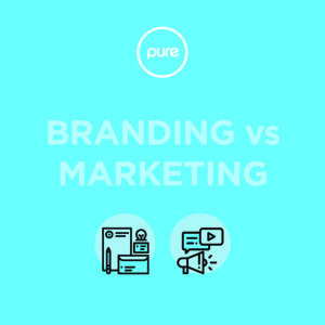 Branding Vs. Marketing Infographic