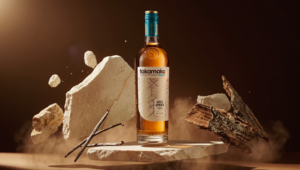 Full bottle: Takamaka Premium Packaging Design | Gold Spiced Rum