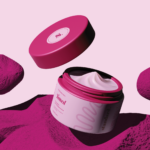 Pink cosmetic packaging and product presentation